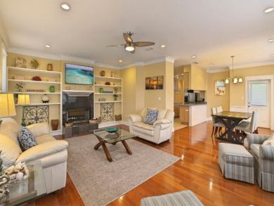Spacious Living Area with Wall Mounted TV